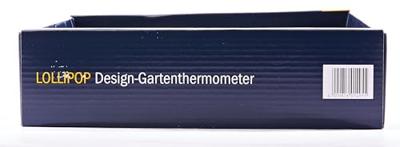 Buitenthermometer aluminium Lollipop antraciet 95 cm - thumbnail