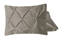 Velvet Pintuck 2pack kussenslopen Zand 60 x 70 cm - thumbnail