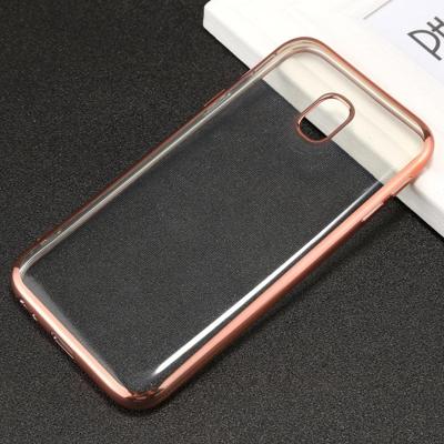Voor Galaxy J5 (2017) (EU versie) galvaniseren kant TPU beschermende back cover Case (Rose goud)