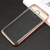 Voor Galaxy J5 (2017) (EU versie) galvaniseren kant TPU beschermende back cover Case (Rose goud) - thumbnail