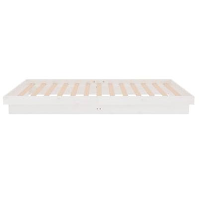 Bedframe massief hout wit 90x200 cm Bedframe massief hout wit 90x200 cm