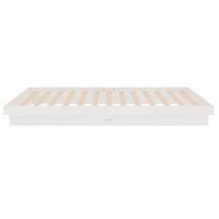 Bedframe massief hout wit 90x200 cm - thumbnail