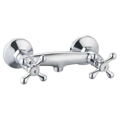 Kraan met 2 knoppen Rousseau Beverley Grijs Metaal Blik 15 cm Douche