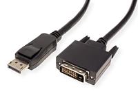 VALUE DisplayPort Kabel DP Male - DVI-D Male, zwart, 5 m - thumbnail