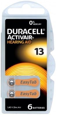 Duracell Batterij voor hoortoestel ZA13 1.45 V 6 stuk(s) 290 mAh Zink-lucht Activair 13