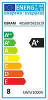 OSRAM LED Energielabel A+ (A++ - E) E27 Staaf 8 W = 60 W Warmwit (Ø x l) 37 mm x 115 mm 1 stuk(s) - thumbnail