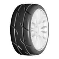 GRP GT-T03 Revo - XB2 ExtraSoft - Mounted on New Flex White Wheel - 1 pair - thumbnail