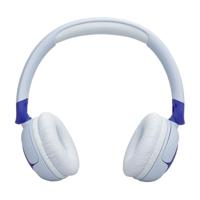 JBL Junior 320 BT, Draadloze On-Ear Bluetooth Hoofdtelefoon voor Kinderen met Ingebouwde Microfoon, 50 uur afspeeltijd, JBL Safe Sound, Laag Volume, Gemakkelijke Bediening en Stickerset, in Blauw - thumbnail