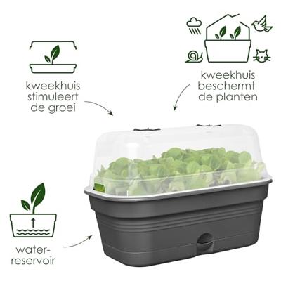 Elho Green basics kweektray all-in-1 M 32cm living black
