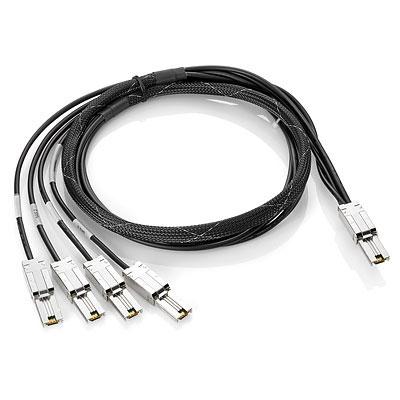 HP AN975A Externe Mini-SAS naar 4x1 Mini-SAS kabel 2m