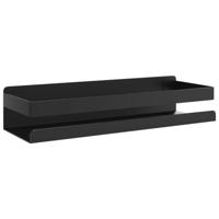 Doucherekje 30x10x6 cm geborsteld 304 roestvrij staal matzwart - thumbnail