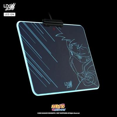 Lexip Naruto Shippuden Kakashi Kamui Gaming muismat Verlicht Zwart, Turquoise Lexip Naruto Shippuden Kakashi Kamui Gaming muismat Verlicht Zwart, Turquoise