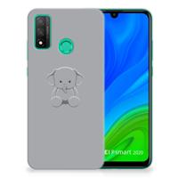 Huawei P Smart 2020 Telefoonhoesje met Naam Grijs Baby Olifant - thumbnail