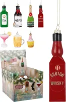 DRANK HANGDECO FLESJES 6CM 7AS - thumbnail