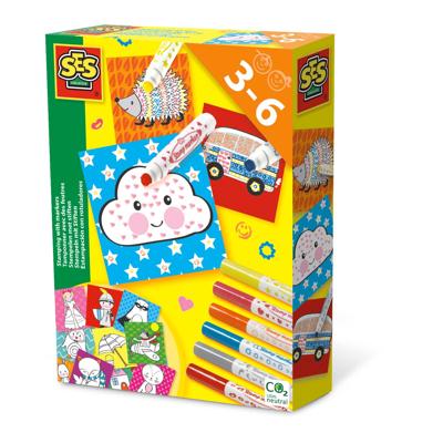 SES Creative Stempelen met stiften