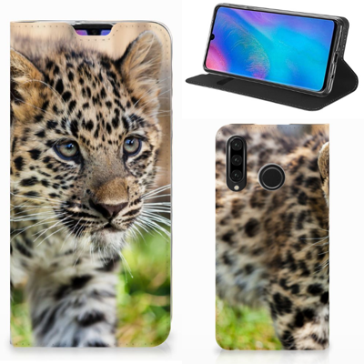 Huawei P30 Lite New Edition Hoesje maken Baby Luipaard Huawei P30 Lite New Edition Hoesje maken Baby Luipaard