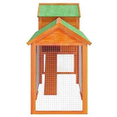 VidaXL Kippenhok 193x65x117 cm massief grenenhout bruin