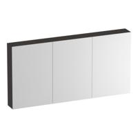 Brauer Impress Deluxe Spiegelkast - 140 cm - met interne en externe Verlichting - 3 Dubbelzijdige Spiegeldeuren - Timber Anthracite - thumbnail