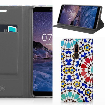 Nokia 7 Plus Standcase Mozaïek Nokia 7 Plus Standcase Mozaïek
