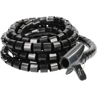 Cablehome 128536 Spiraalslang Zwart Kunststof 1 stuk(s) - thumbnail