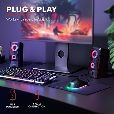 Trust GXT606B JAVV RGB PC-luidsprekers Kabelgebonden 12 W Zwart