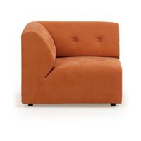 HKliving Vint bank left Corduroy Rib Dusty Orange - thumbnail