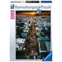 Ravensburger Puzzel San Francisco Lombard Street 1000 Stukjes - thumbnail