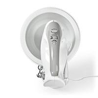Nedis kahm110cwt handmixer 200 w 5-snelheden turbo-functie draaikom / 2 deeghaken / 2 kloppers grijs / wit - thumbnail