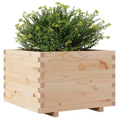 VidaXL Plantenbak 70x70x49,5 cm massief grenenhout VidaXL Plantenbak 70x70x49,5 cm massief grenenhout