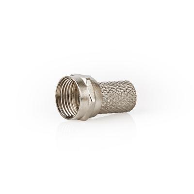 F-connector | Mannelijk | Voor 7,5mm-coaxkabels | 25 stuks | Metaal