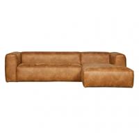 WOOOD Hoekbank 'Bean' rechts, leder cognac - thumbnail