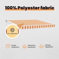 VidaXL Markies geel en oranje 350 x 250 x 165 cm polyester - thumbnail