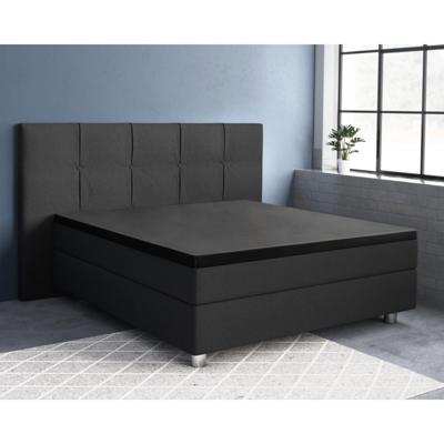 Primaviera Deluxe Topper Satijn Hoeslaken Zwart 160 x 200