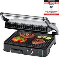 Clatronic KG 3487 Contactgrill Elektrisch Zwart, RVS - thumbnail