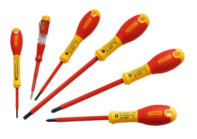 Stanley handgereedschap 6-Delige FatMax Schroevendraaierset Vde PZ Parallel/Pozidriv - 0-65-443 Stanley handgereedschap 6-Delige FatMax Schroevendraaierset Vde PZ Parallel/Pozidriv - 0-65-443