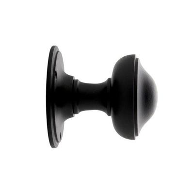 De Oude Deurklink Deurknop 80mm draaibaar mat zwart