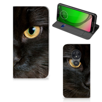Motorola Moto G7 Play | Hoesje maken | Zwarte Kat - thumbnail