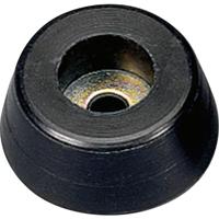 Monacor HF-70 Apparaatvoet Zwart 20 stuk(s) - thumbnail