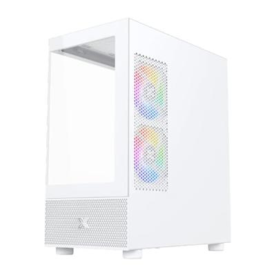 PC-behuizing (zonder voeding) - XIGMATEK - Alphard M Arctic - Mini Tower - M-ATX-vormfactor - 4x120mm A-RGB - Wit