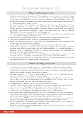 Ground Zero GZIA 200.2 - Autoversterker 2 Kanaals - 550 Watt