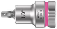 Wera 8740 B HF Binnenzeskant Zyklop Bitdop met 3/8"-aandrijving met vasthoudfunctie, 1/8" x 35 mm - 1 stuk(s) - 05003080001 - thumbnail