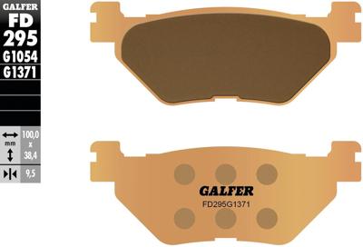GALFER remblokken "fd295" brake pad fd295 g1371 sint. metal street