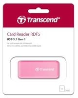 Transcend TS-RDF5R Externe geheugenkaartlezer USB-A 3.2 Gen 1 Roze - thumbnail