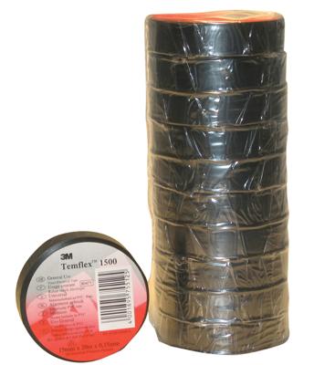 Templex isolatie tape 15 mm 10 m zwart