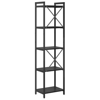 Boekenkast Zwart eiken 40 x 30 x 153 cm Bewerkt hout