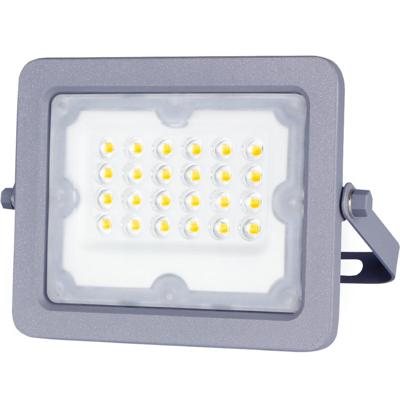 LED Bouwlamp 20W Natuurlijk Wit 4000K IP65 Waterdicht Kantelbaar Grijs
