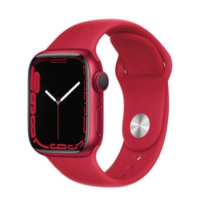 Refurbished Apple Watch Series 7 41mm Rood Gebruikt