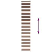 Zebra rolgordijn 45x200 cm stofbreedte 40,9 cm polyester bruin - thumbnail