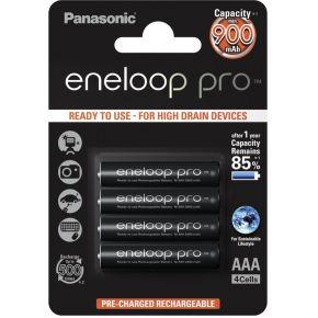 4 x AAA Panasonic Eneloop Pro batterijen - 930mAh