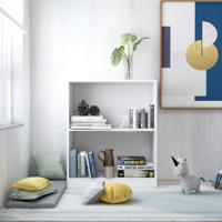 VidaXL Boekenkast 60x24x76 cm bewerkt hout wit - thumbnail